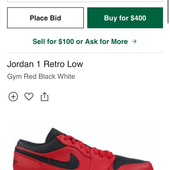 Jordan one retro black and red sneakers for sale - Picture 8 of 8